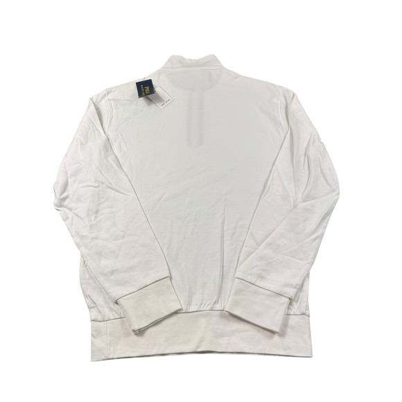 Polo Ralph Lauren White 1/2 Zip Cotton Stretch Men's Pullover Sweater XS NWT - Picture 2 of 6
